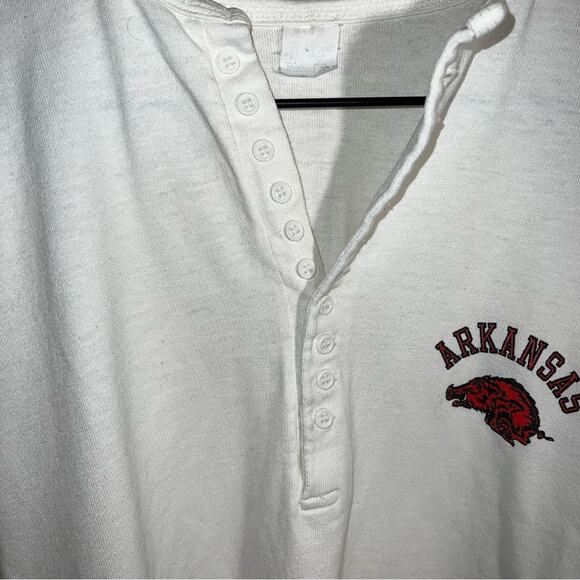 VNTG ARKANSAS 3/4 sleeve button up tee M - Picture 5 of 5